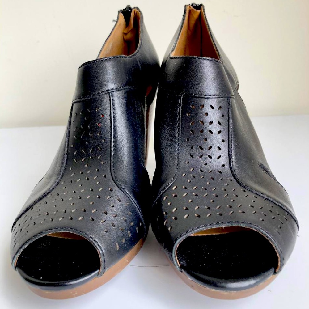 Clarks Peep-Toe Bootie